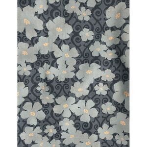 Nancy Mims Mod Green Pod For Robert Kaufman Fabric -Blue Poppies- 1 Yard